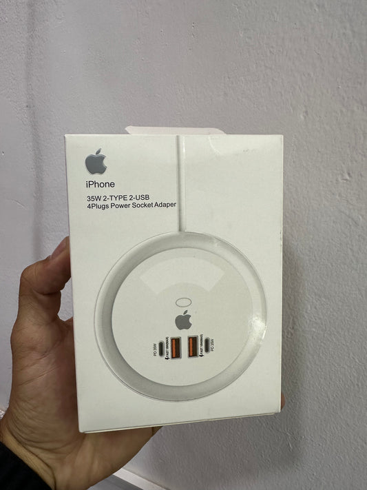 Multipuerto cargador 4 en 1 Apple premium 35w carga rápida